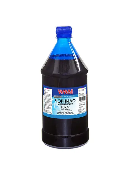 Чорнило WWM для Epson Stylus C42/C48/C62 1000г Cyan водорозчинне (E07/C-4)
