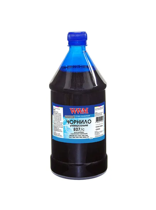 Чорнило WWM для Epson Stylus C42/C48/C62 1000г Cyan водорозчинне (E07/C-4)