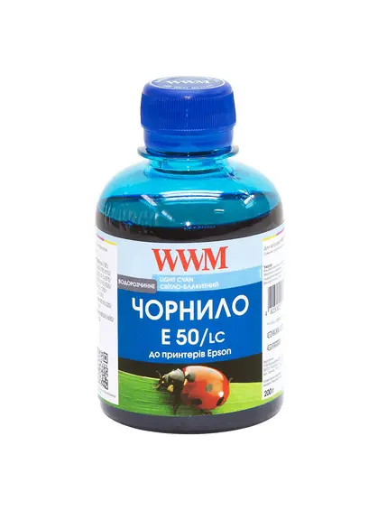 Чорнило WWM для Epson Stylus Photo R200/R340/RX620 200г Light Cyan водорозчинне (E50/LC)