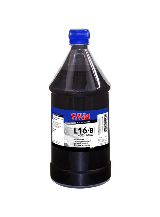 Чорнило WWM для Lexmark №16/17 1000г Black водорозчинне (L16/B-4)