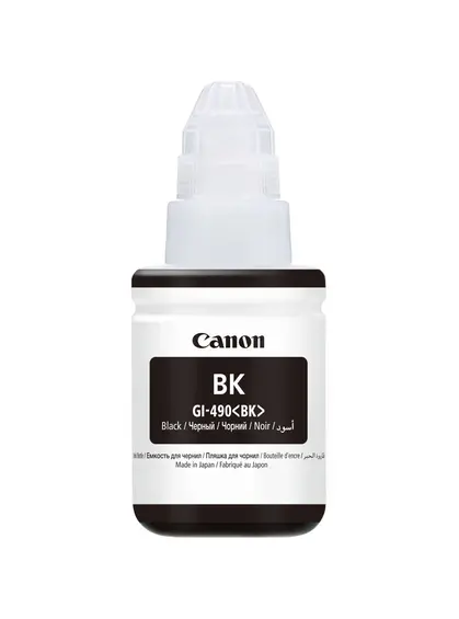 Контейнер з чорнилами Canon для Pixma G1400/G2400/G3400 GI-490B 490 135мл Black (0663C001)