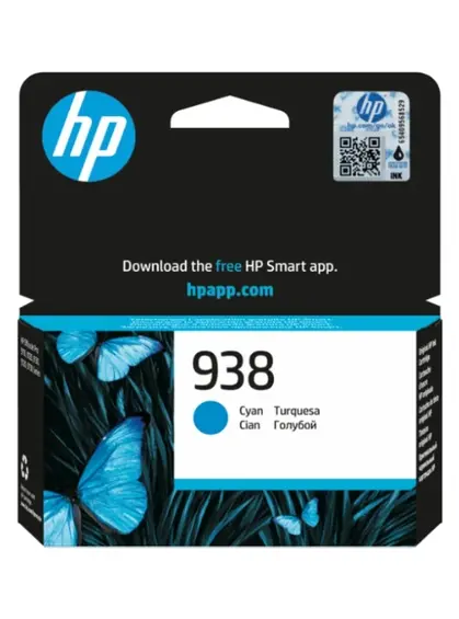 Картридж HP Картридж HP No.938 OfficeJet Pro 9110b/9120/9120b/9130/9130b/9700/9700e Cyan (800 стор) Cyan (4S6X5PE)
