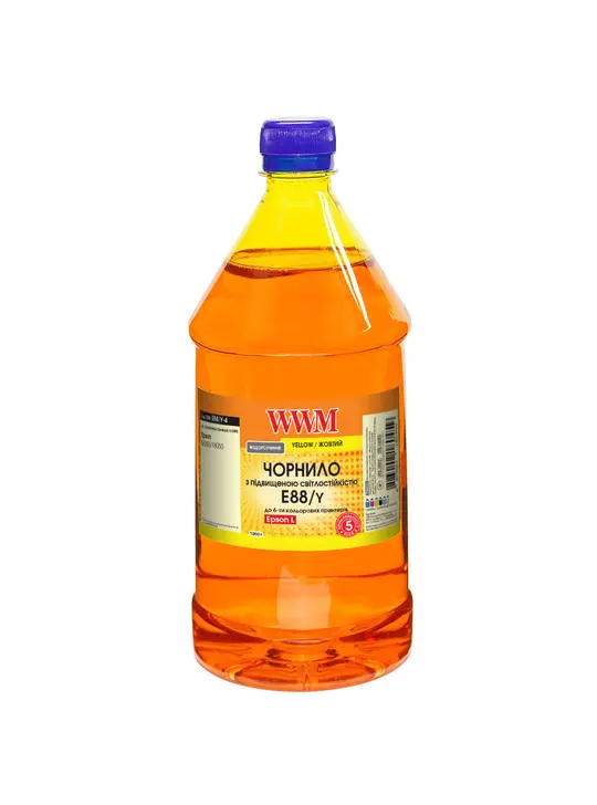 Чорнило WWM для Epson L8050/L18050 1000г Yellow водорозчинне (E88/Y-4)