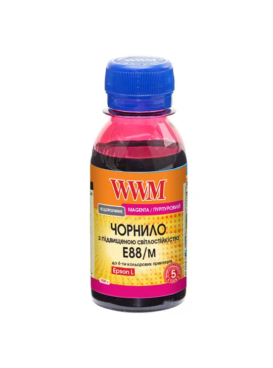 Чорнило WWM для Epson L8050/L18050 100г Magenta водорозчинне (E88/M-2) Світлостійкі