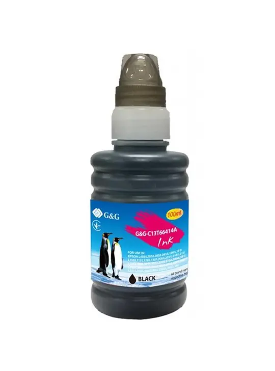 Контейнер з чорнилами G&G для Epson L100/L200 Black (G&G-C13T66414A)