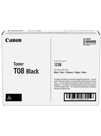 Картридж тон. Canon для i-SENSYS X1238ii, T08 11000 ст. Black (3010C006)