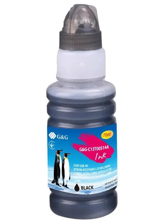 Контейнер з чорнилами G&G для Epson L3100/3110/3150 65мл Black (G&G-C13T00S14A)