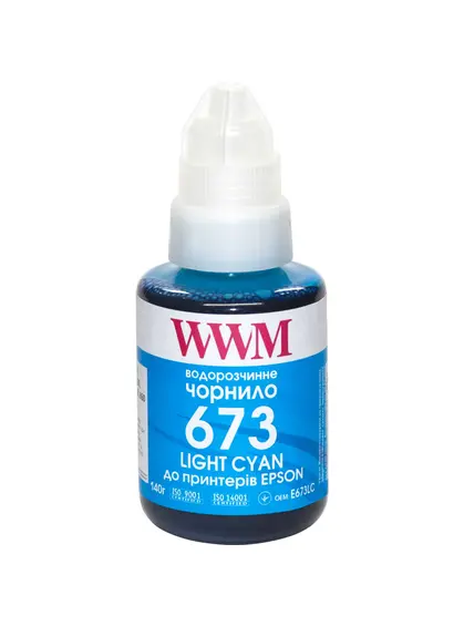 Чорнило WWM 673 для Epson L800 140г Light Cyan (E673LC)