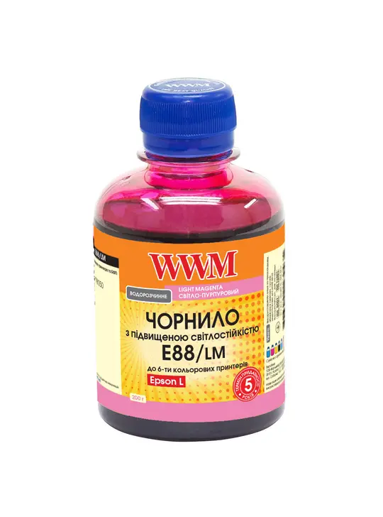 Чорнило WWM для Epson L8050/L18050 200г Light Magenta водорозчинне (E88/LM)