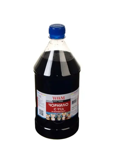 Чорнило WWM для Canon CLI-521B/CLI-426B 1000г Black водорозчинне (C11/B-4)