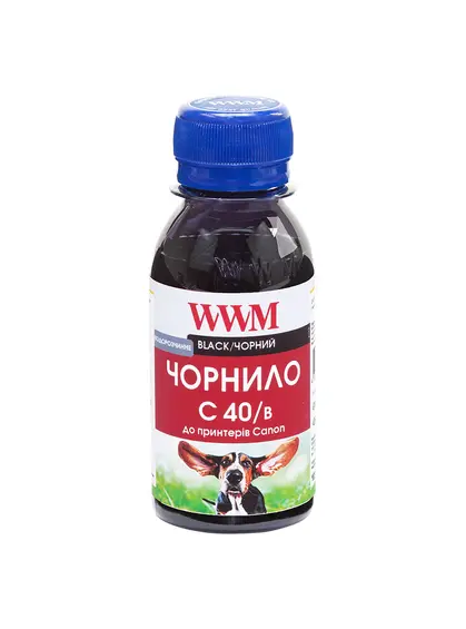 Чорнило WWM для Canon PG-40Bk/PG-50Bk/PGI-5Bk 100г Black водорозчинне (C40/B-2)