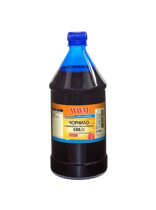 Чорнило WWM для Epson L8050/L18050 1000г Cyan водорозчинне (E88/C-4)