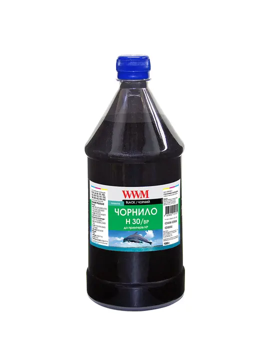 Чорнило WWM для HP №21/121/122 1000г Black пігментне (H30/BP-4)