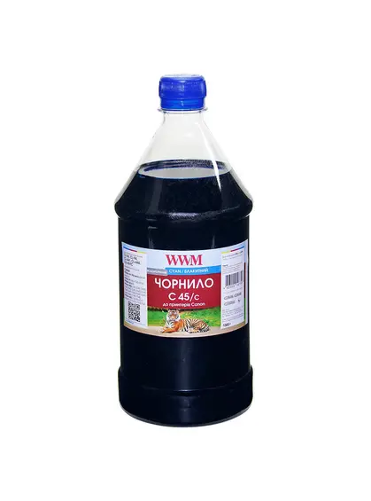Чорнило WWM для Canon CL-441/CL-446/CLI-451C 1000г Cyan водорозчинне (C45/C-4)