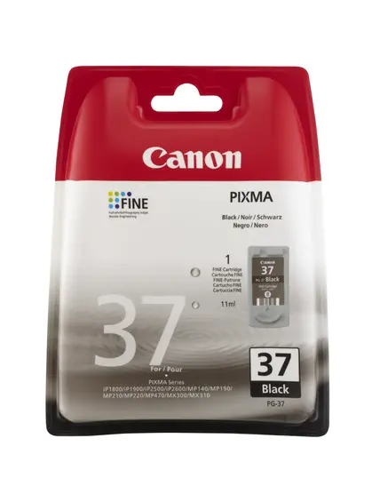 Картридж Canon Pixma iP1800/iP1900/iP2600 PG-37Bk Black (2145B005)