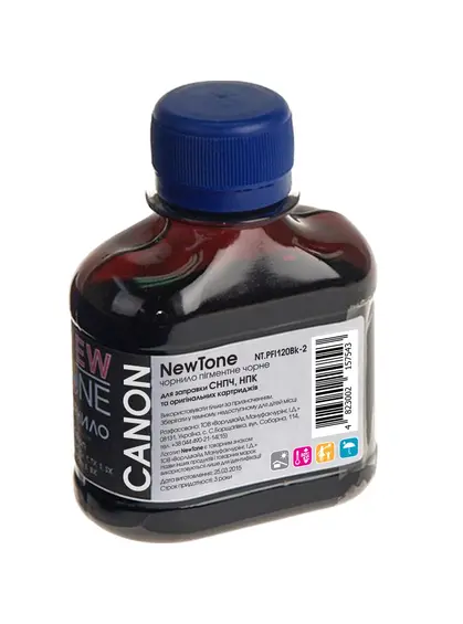 Чорнило NEWTONE для Canon imagePROGRAF TM-200/305 100г Black пігментне (NT.PFI120Bk-2) Чорнило NEWTONE для Canon imagePROGRAF TM-200/305 100г Black пігментне (NT.PFI120Bk-2)