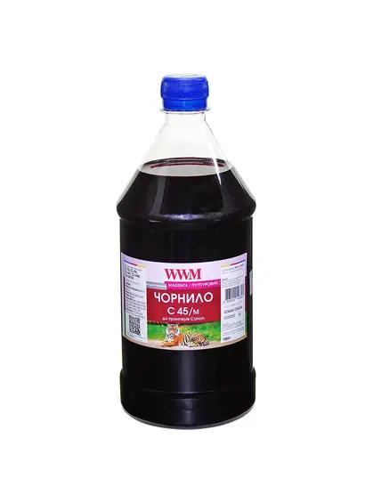 Чорнило WWM для Canon CL-441/CL-446/CLI-451M 1000г Magenta водорозчинне (C45/M-4)