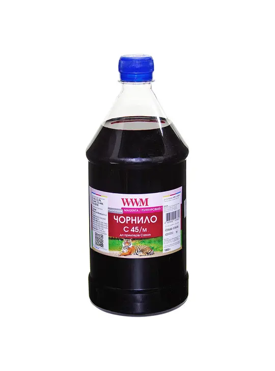 Чорнило WWM для Canon CL-441/CL-446/CLI-451M 1000г Magenta водорозчинне (C45/M-4)