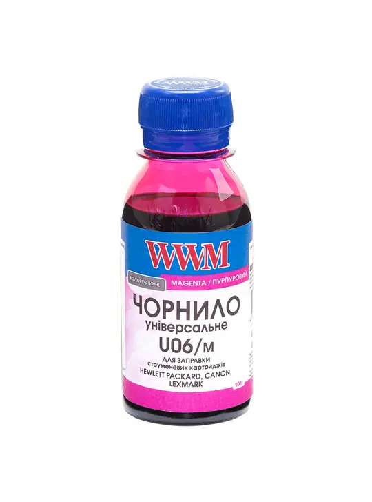 Чорнило WWM для Canon/HP/Lexmark 100г Magenta водорозчинне (U06/M-2)