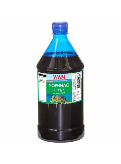 Чорнило WWM для HP №711 1000г Cyan водорозчинне (H71/C-4) Чорнило WWM для HP №711 1000г Cyan водорозчинне (H71/C-4)