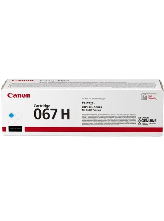 Картридж тон. Canon 067H для MF651Cw/MF655Cdw/MF657Cdw/LBP631Cw/LBP633Cdw 2350 ст. Cyan (5105C002)