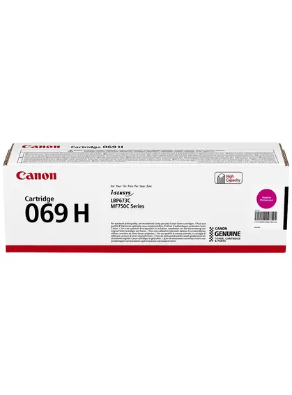 Картридж тон. Canon 069H для MF752Cdw/MF754Cdw/LBP673Cdw 5500 ст. Magenta (5096C002)