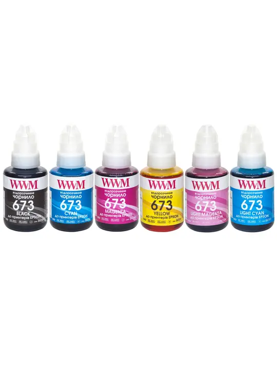 Комплект чорнил WWM для Epson L800 6х140г B/C/M/Y/LC/LM (E673SET6)