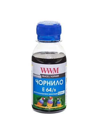 Чорнило WWM для Epson L110/L210/L355 100г Black водорозчинне (E64/B-2) Чорнило WWM для Epson L110/L210/L355 100г Black водорозчинне (E64/B-2)