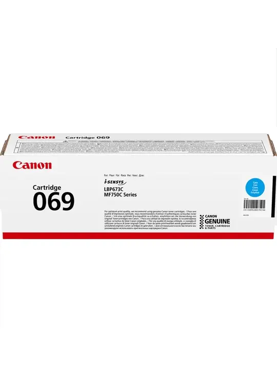 Картридж тон. Canon 069 для MF752Cdw/MF754Cdw/LBP673Cdw 1900 ст. Cyan (5093C002)
