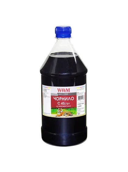 Чорнило WWM для Canon CLI-451GY 1000г Gray водорозчинне (C45/GY-4)
