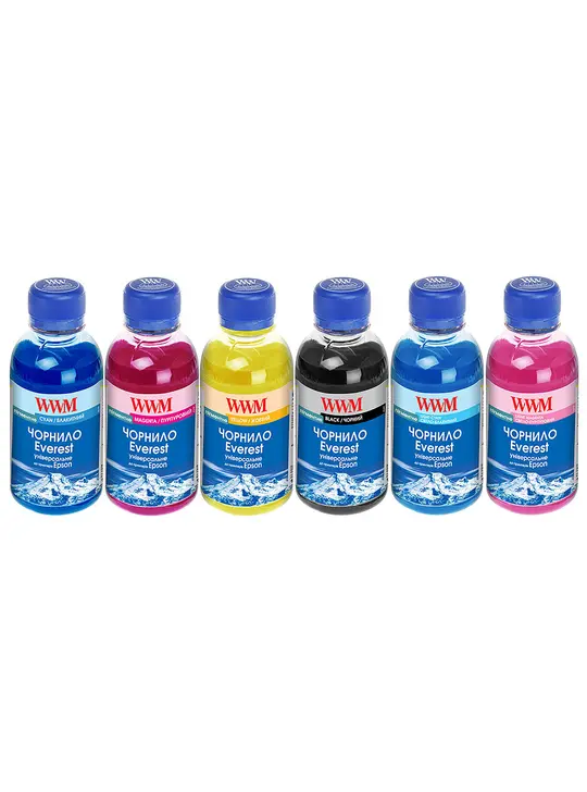 Комплект чорнил WWM EVEREST для Epson 6х100г BP/CP/MP/YP/LCP/LMP пігментне (EP02SET-6)
