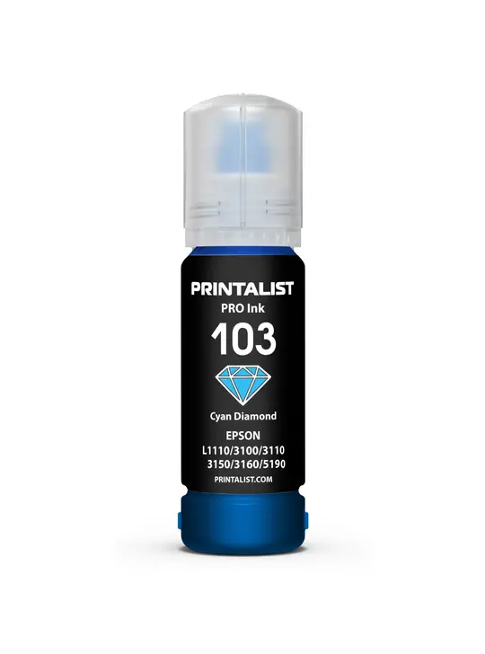 Чорнило PRINTALIST 103 для Epson L3100/3110/3150 70г Cyan водорозчинне (PL103C)