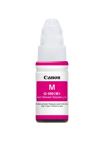 Контейнер з чорнилами Canon для Pixma G1400/G2400/G3400 GI-490M 490 70мл Magenta (0665C001)