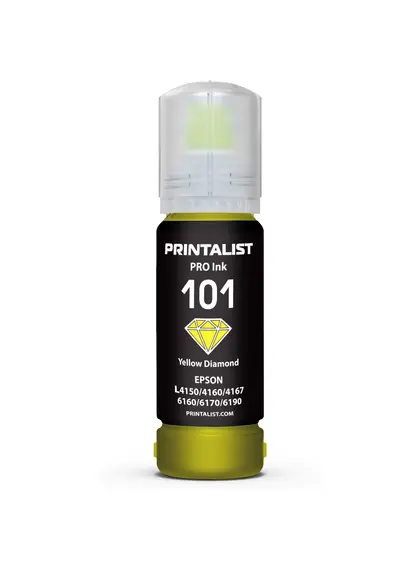 Чорнило PRINTALIST 101 для Epson L4150/4160 70г Yellow водорозчинне (PL101Y) Чорнило PRINTALIST 101 для Epson L4150/4160 70г Yellow водорозчинне (PL101Y)