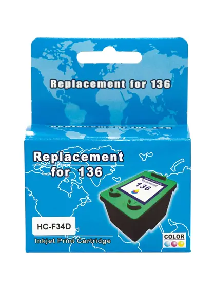 Картридж MicroJet для HP PSC 1513 аналог HP №136 Color (HC-F34D)
