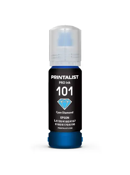 Чорнило PRINTALIST 101 для Epson L4150/4160 70г Cyan водорозчинне (PL101C) Чорнило PRINTALIST 101 для Epson L4150/4160 70г Cyan водорозчинне (PL101C)
