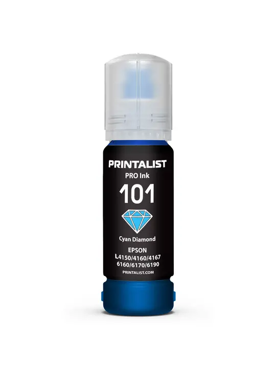 Чорнило PRINTALIST 101 для Epson L4150/4160 70г Cyan водорозчинне (PL101C)