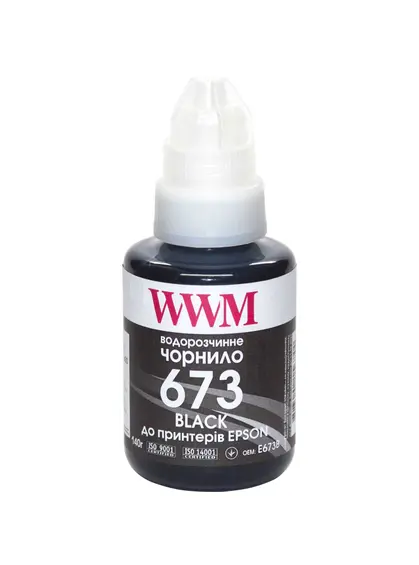 Чорнило WWM 673 для Epson L800 140г Black (E673B)