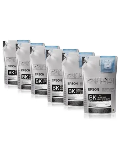 Контейнер з чорнилами Epson для SC-B6000/B7000, 6шт x 1000мл 6 х 1000г Black (C13T773140)