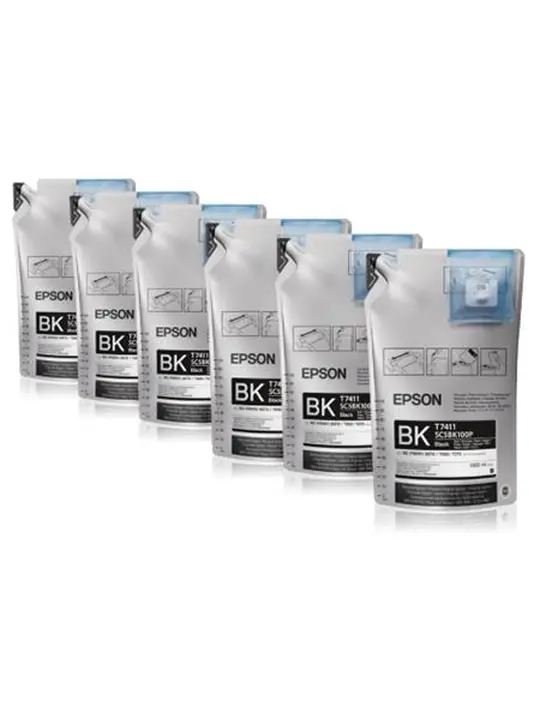 Контейнер з чорнилами Epson для SC-B6000/B7000, 6шт x 1000мл 6 х 1000г Black (C13T773140)