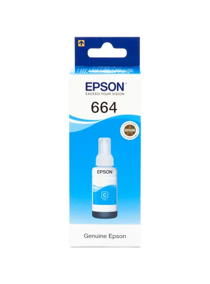 Контейнер з чорнилами Epson для L110/L210/L300 664 70мл Cyan (C13T66424A)