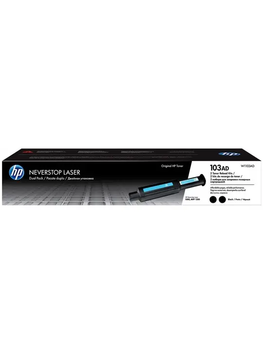 Картридж тон. HP 103A для Neverstop laser 1000/1200 2x2500 ст. Black (W1103AD) подвійна упаковка
