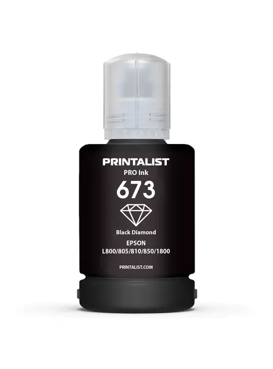 Чорнило PRINTALIST 673 для Epson L800 140г Black водорозчинне (PL673B)