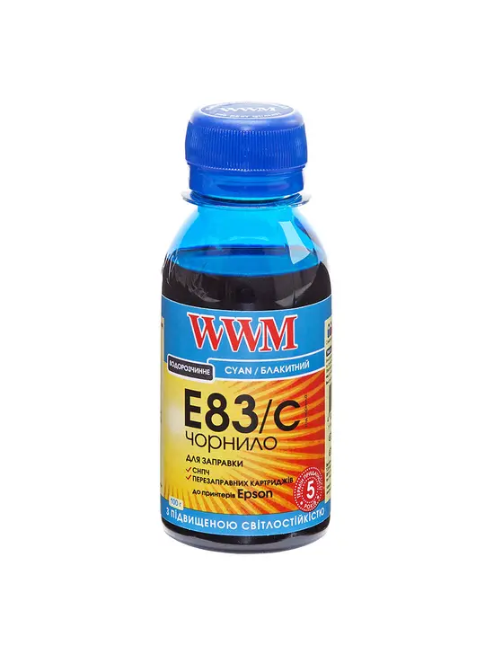 Чорнило WWM для Epson Stylus Photo T50/P50/PX660 100г Cyan водорозчинне (E83/C-2) світлостійке
