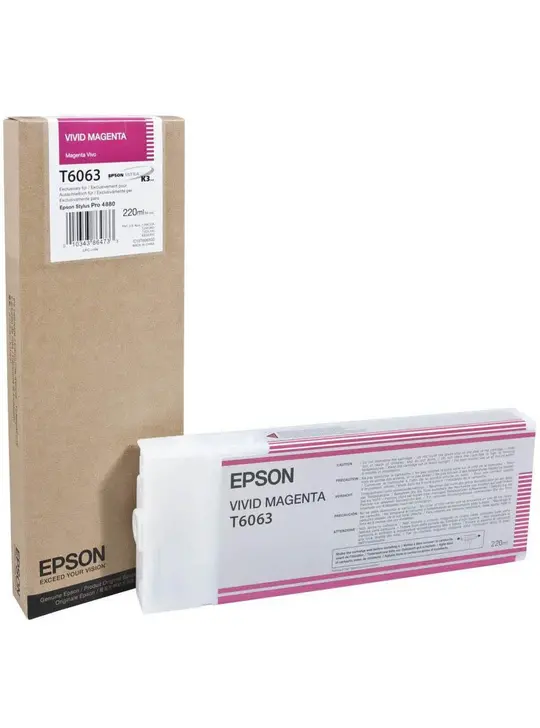 Картридж Epson Картридж Epson StPro 4880 vivid magenta, 220мл Vivid Magenta (C13T606300)