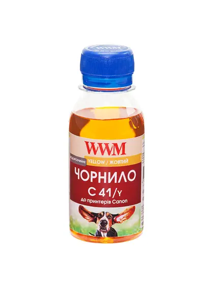 Чорнило WWM для Canon CL-41C/CL-51C/CLI-8Y 100г Yellow водорозчинне (C41/Y-2)