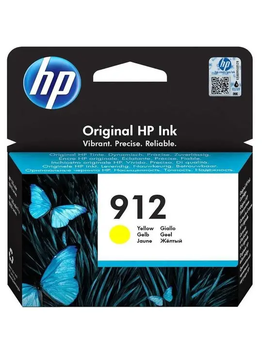 Картридж HP Officejet Pro 8023, HP 912 Yellow (3YL79AE)