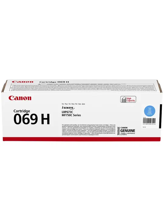 Картридж тон. Canon 069H для MF752Cdw/MF754Cdw/LBP673Cdw 5500 ст. Cyan (5097C002)