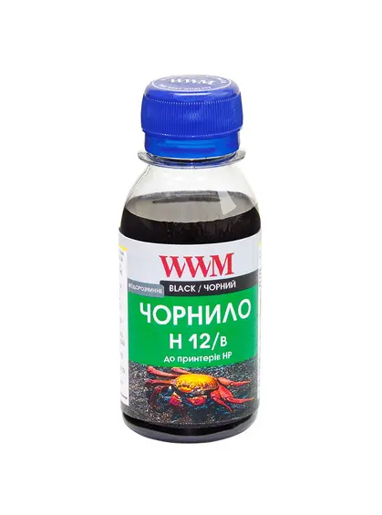 Чорнило WWM для HP N10/13/14/82 100г Black водорозчинне (H12/B-2) Чорнило WWM для HP N10/13/14/82 100г Black водорозчинне (H12/B-2)