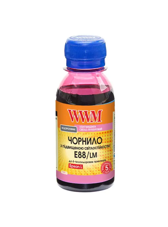 Чорнило WWM для Epson L8050/L18050 100г Light Magenta водорозчинне (E88/LM-2) Світлостійкі